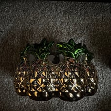 2 Bath and Body Works pineapple candle holder