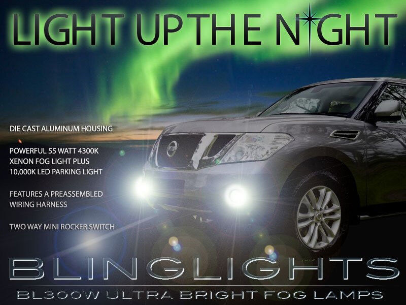 Halogen Fog Lamps Driving Light for 2010 2011 2012 Nissan Patrol Safari P61 Y62