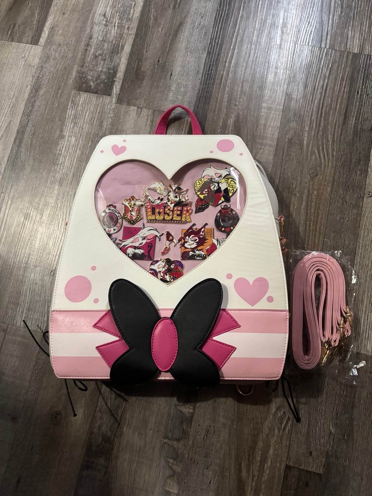 Hazbin Hotel ANGELDUST ITA BAG - PINS NOT INCLUDED