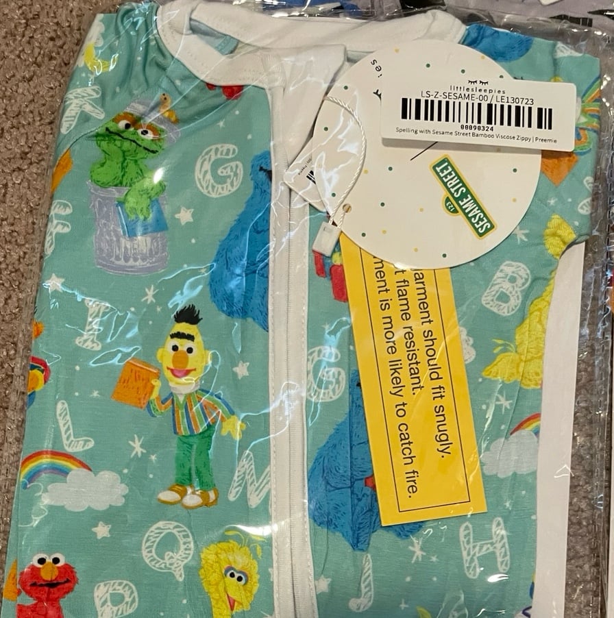 Little Sleepies Premie Sesame Street