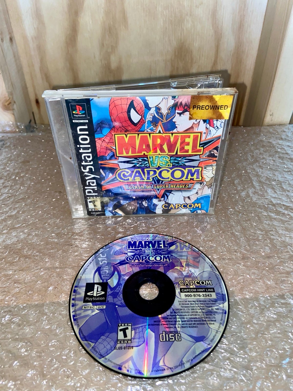 Marvel vs Capcom Clash of Super Heroes For Playstation 1