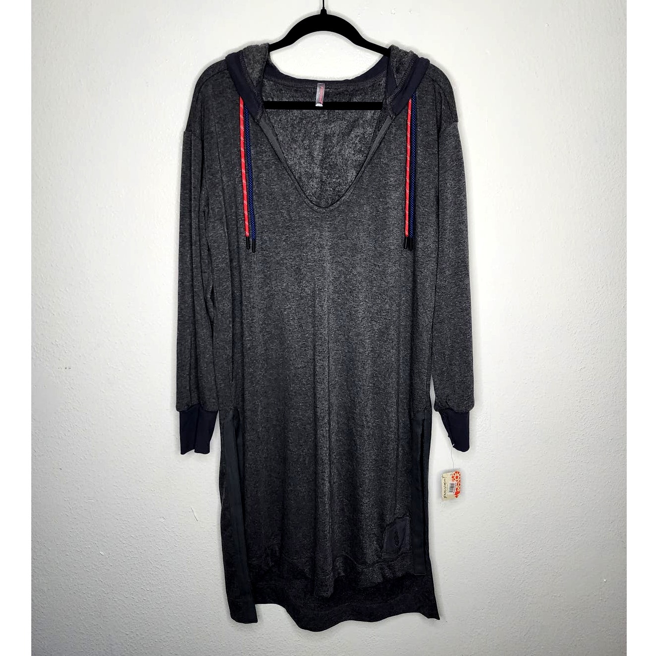 Free People Movement Feel Good Layer Longline Hoodie Sweater Dress Tunic
