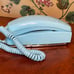 Vintage 1980 Powder Baby Blue ITT Rotary Dial Telephone NIB