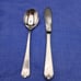 Wallace Lotus 18/8 Stainless Steel Butter Knife And Sugar Spoon Flatware KOREA