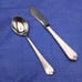 Wallace Lotus 18/8 Stainless Steel Butter Knife And Sugar Spoon Flatware KOREA