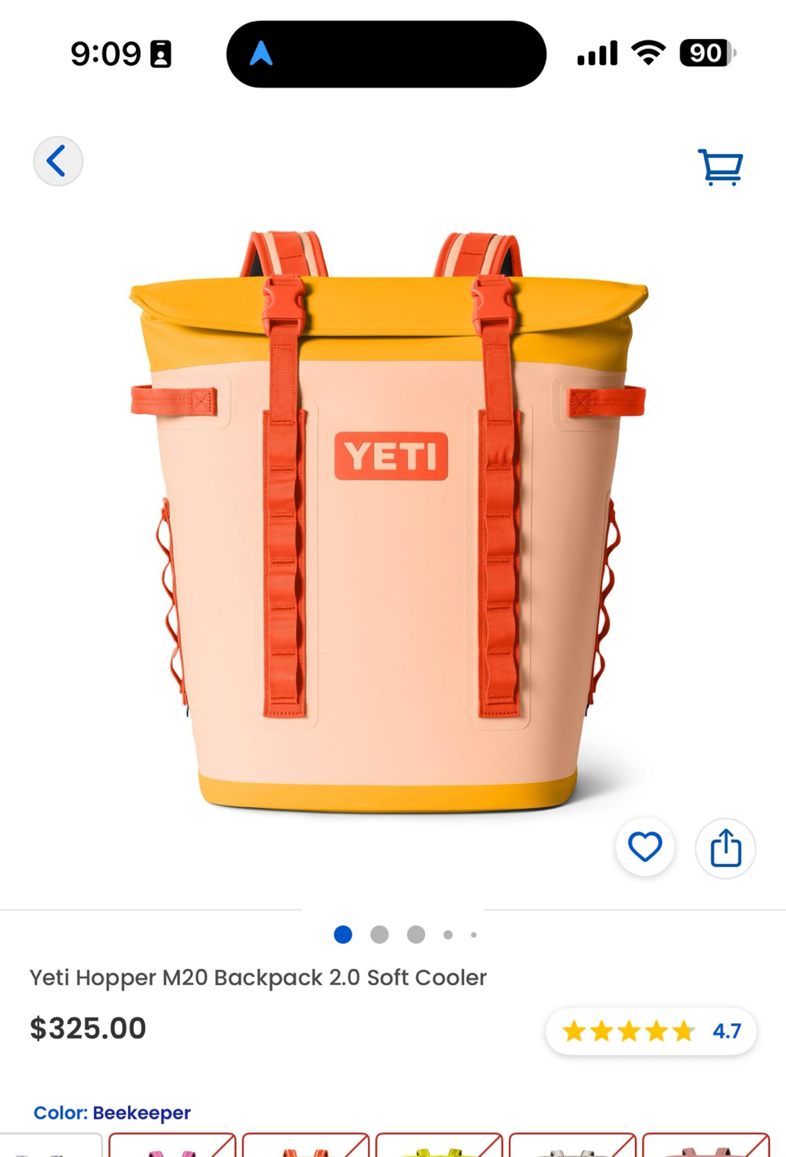 YETI Hopper M20 Backback cooler