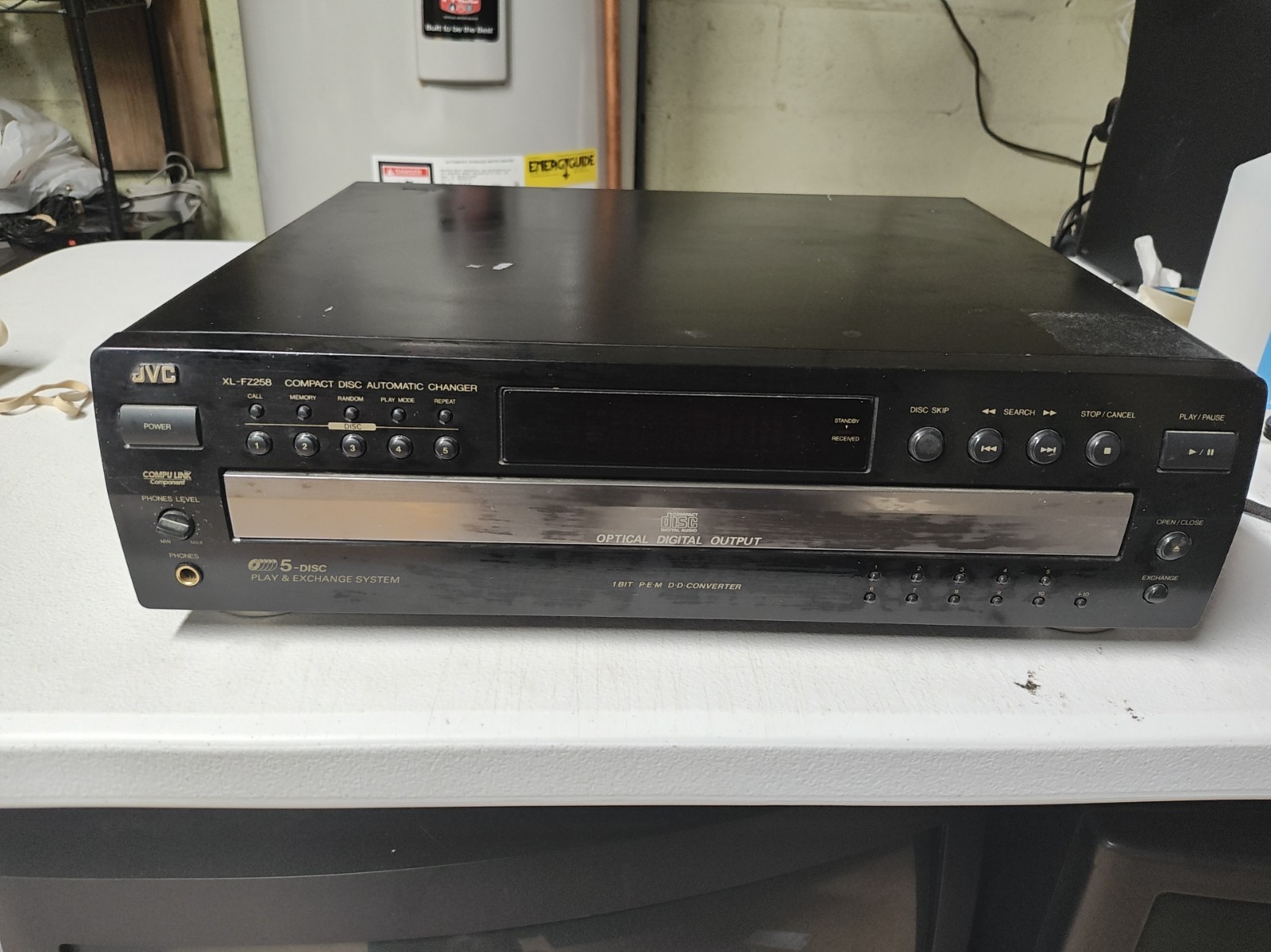 JVC XL-FZ258 CD Changer 5 Compact Disc Player HiFi Stereo
