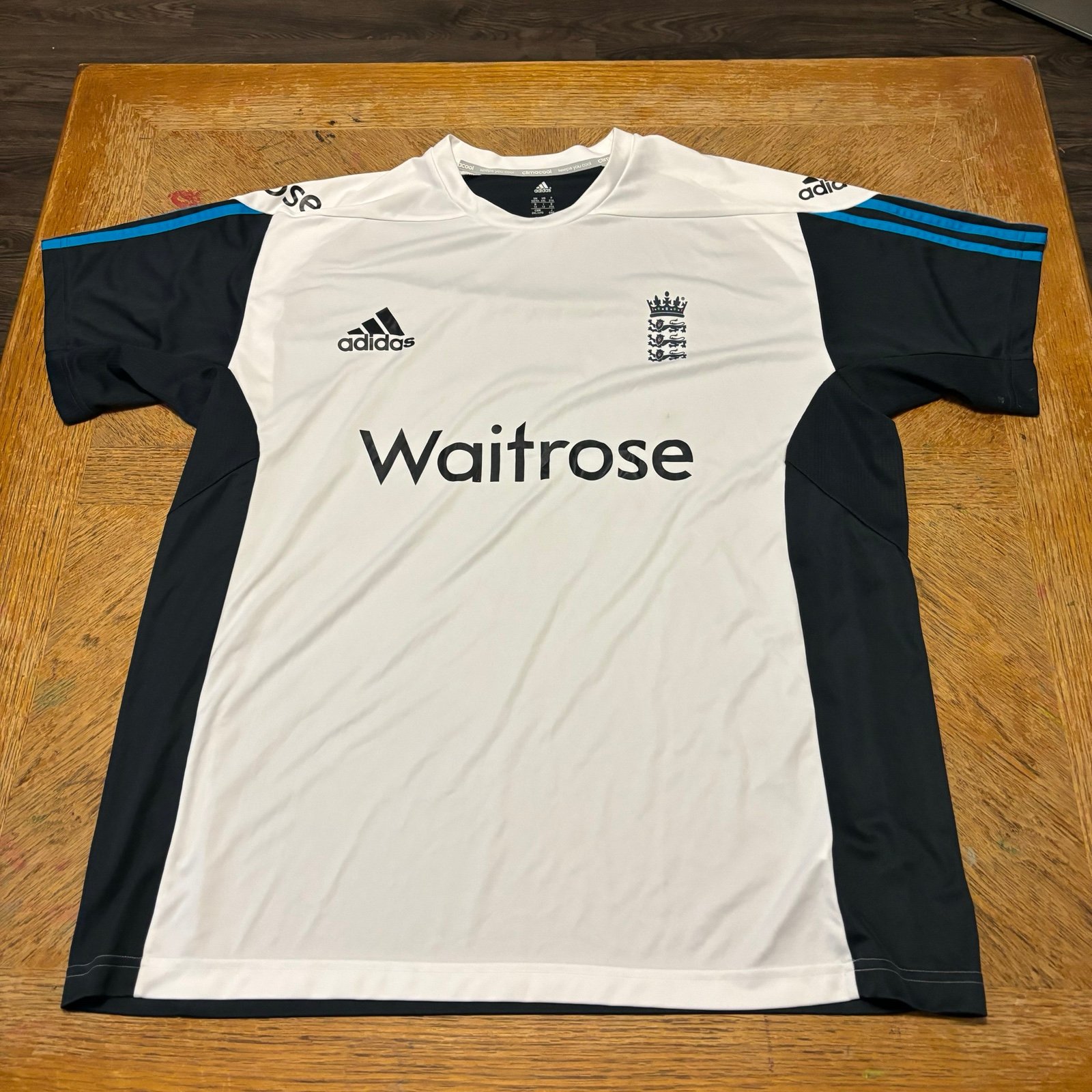 ADIDAS CLIMACOOL ENGLAND 2014 2015 SOCCER JERSEY MENS SIZE XXL Waitrose See pict