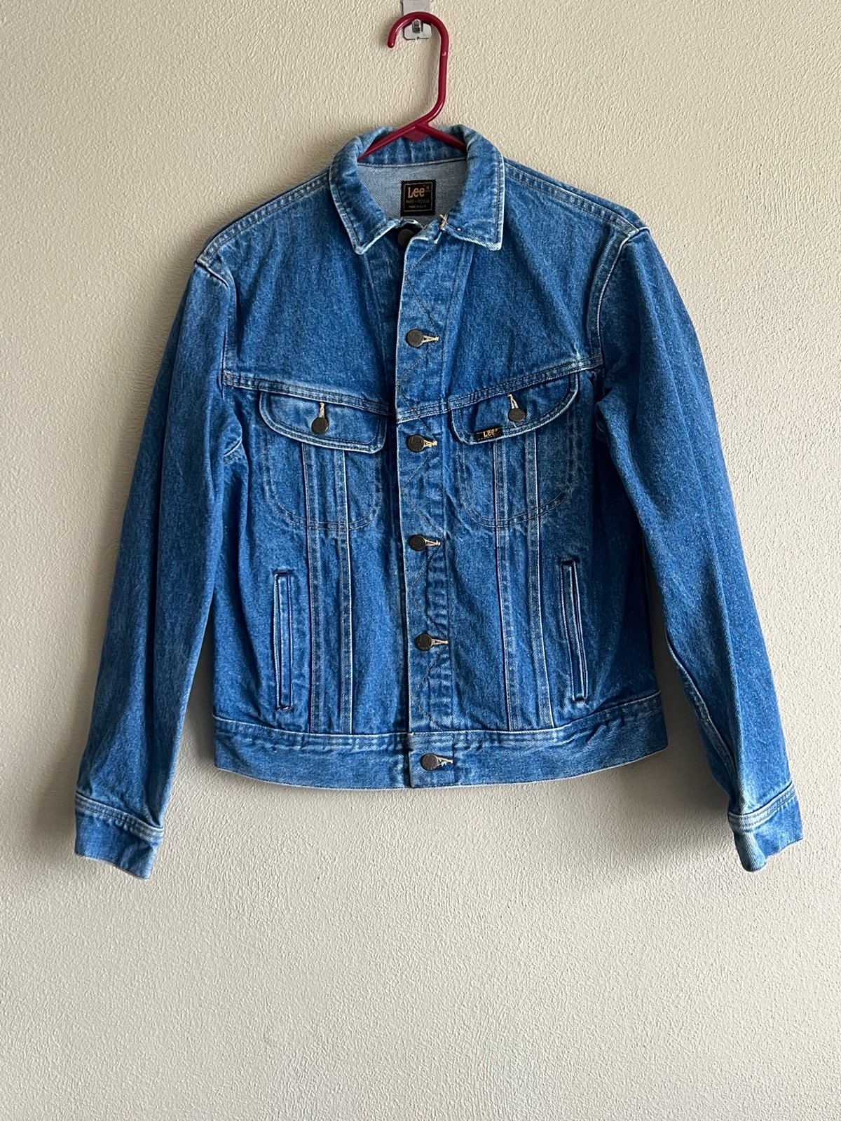 Vintage VTG 90s Lee Rider Denim Jacket Dark Blue