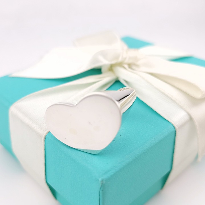 Tiffany & Co. Sterling Silver Paloma Picasso Double Modern Heart Ring Size 7
