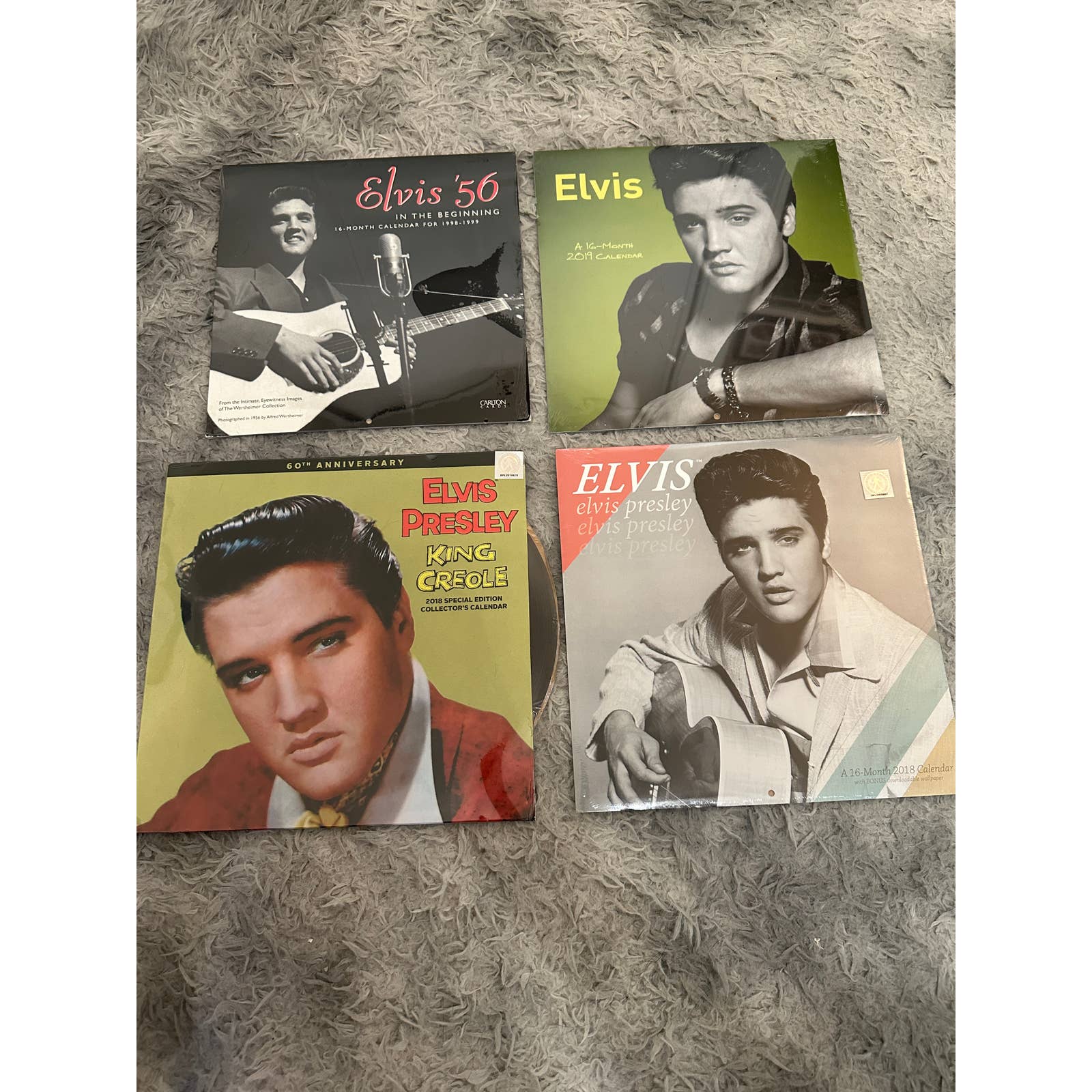 Elvis Presley Sealed Calendar Lot (4 TOTAL)