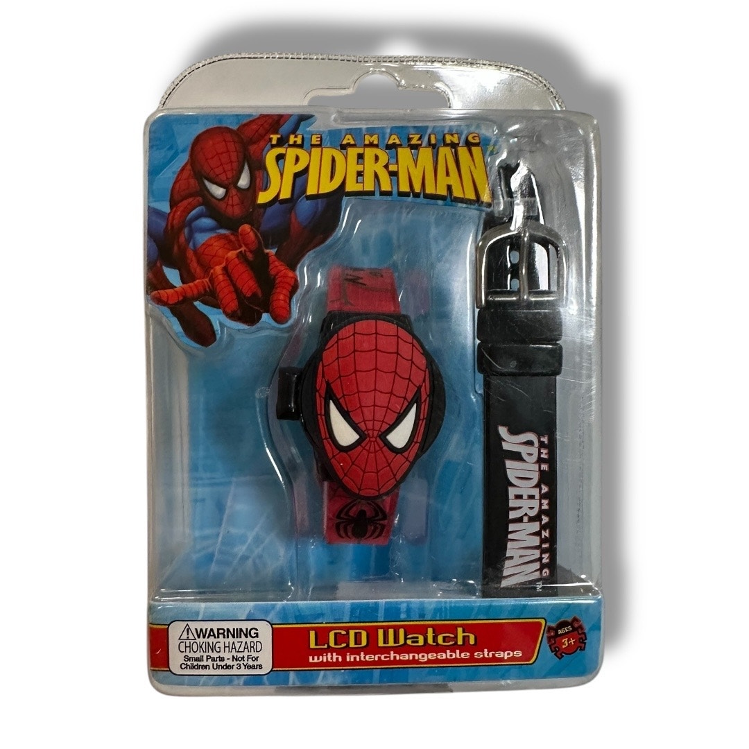 Spider-Man LCD Watch with Interchangeable Straps