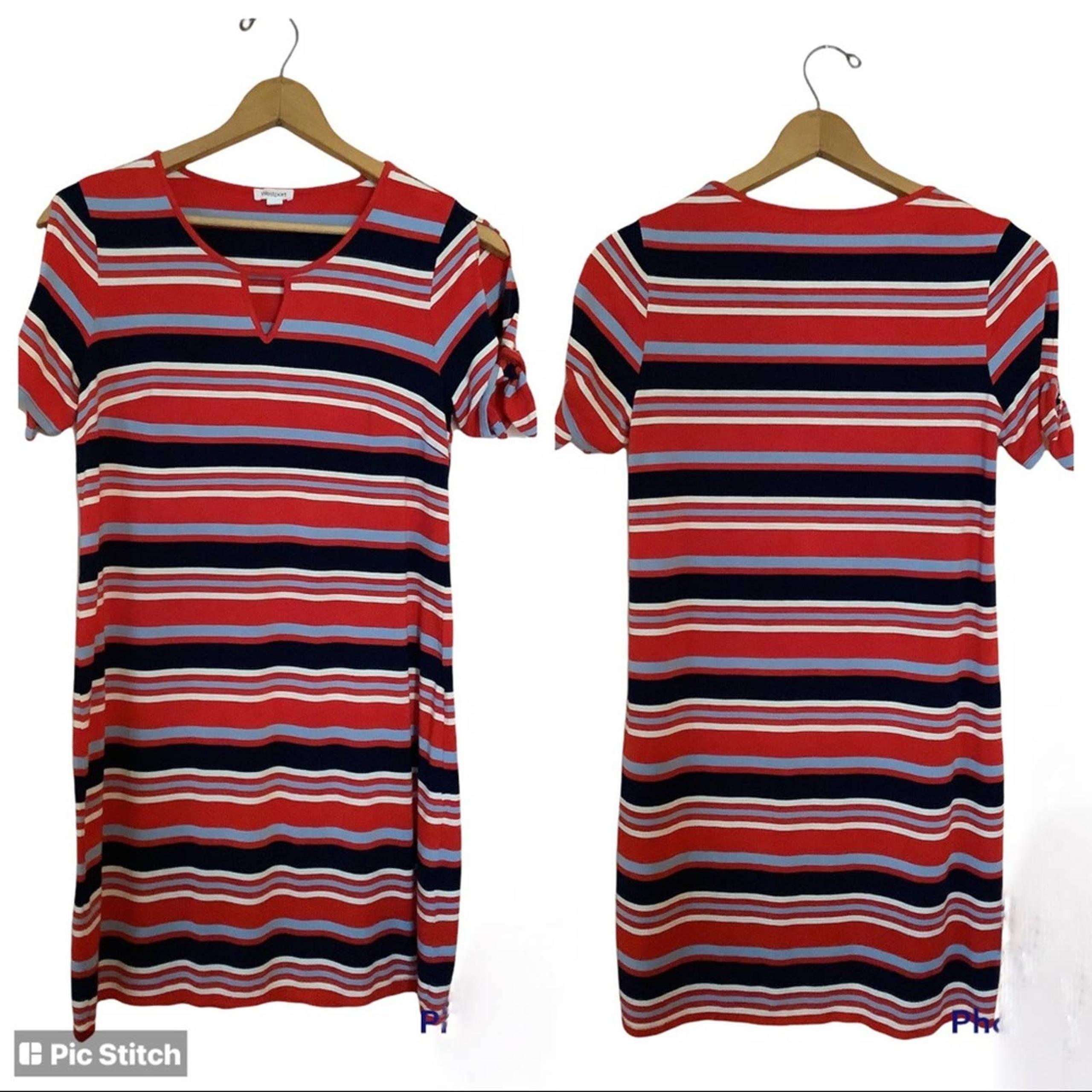 WESTPORT Patriotic Short Sleeve Dress M