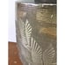 VINTAGE ASIAN MIXED METAL ETCHED LACQUERED FINISH VASE, FLYING CRANES MOTIF 10