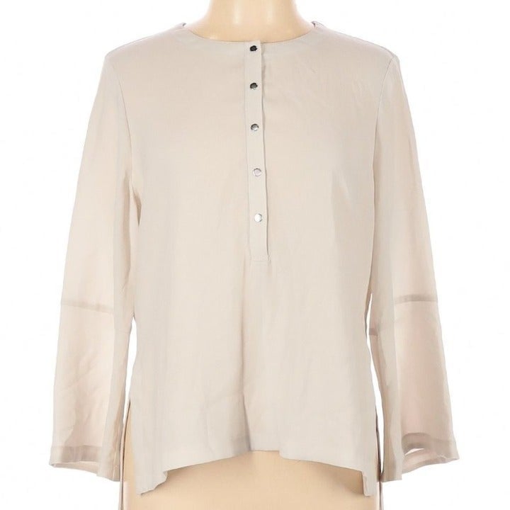 BCBGMAXAZRIA Long Sleeve Blouse Large