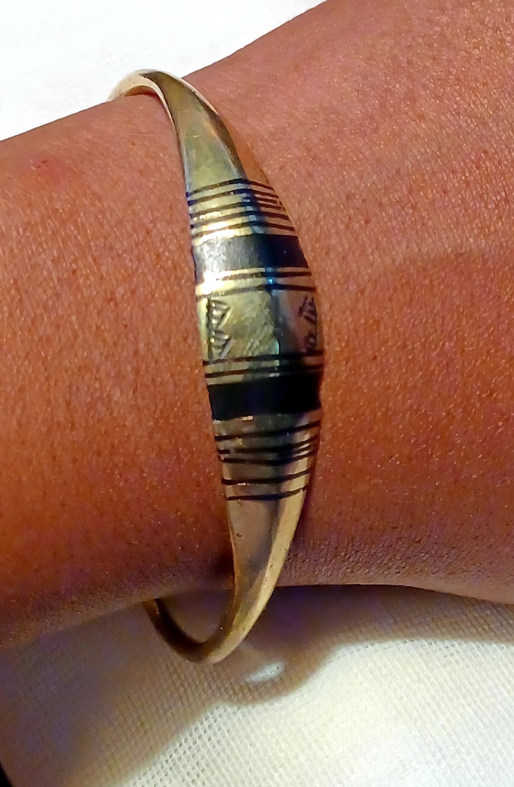 Mens vintage African Brass Bangle