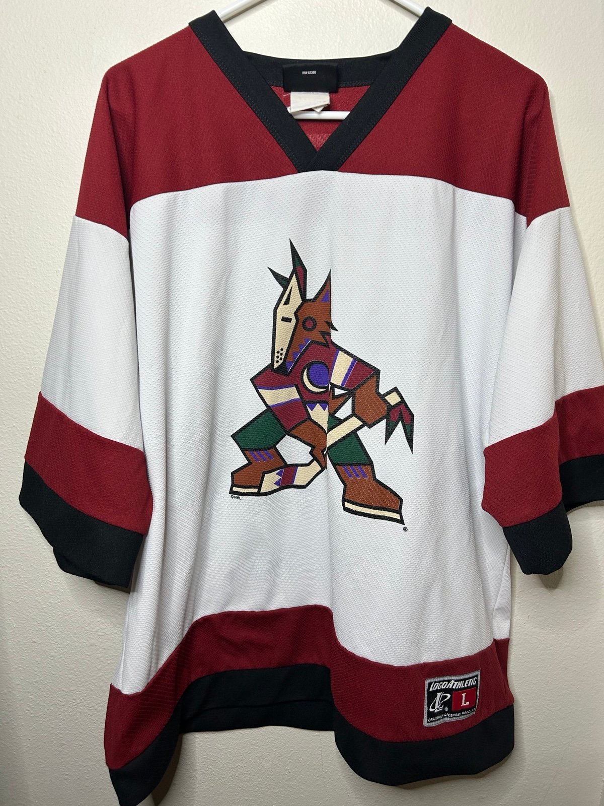 VINTAGE NHL PHOENIX COYOTES LOGO ATHLETIC JERSEY SHIRT TKACHUK #7 SIZE L KACHINA