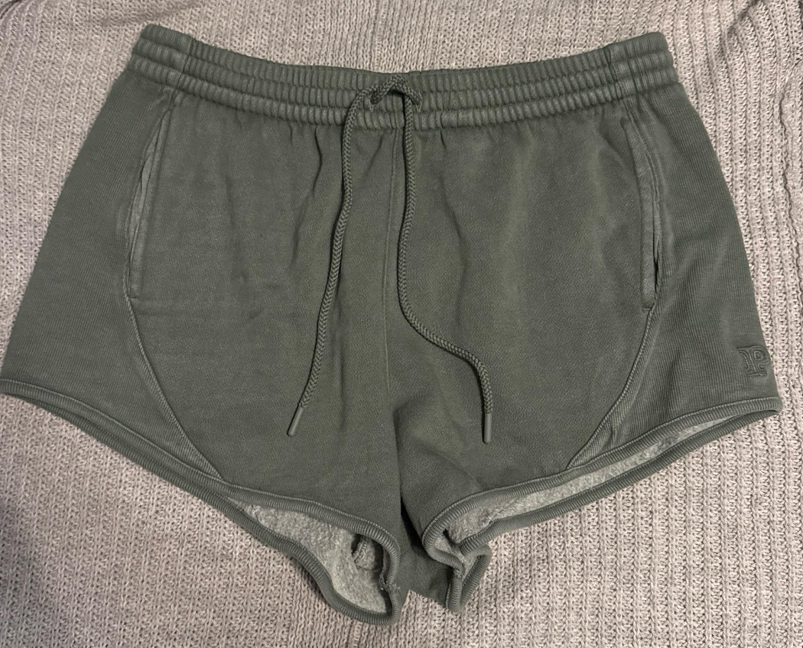 PINK brand green pull on shorts with pockets