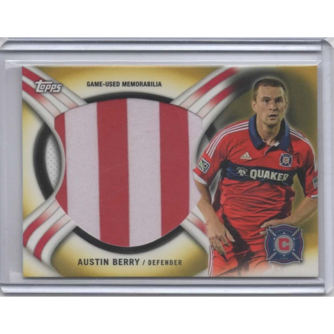 2013 Topps MLS Kit Relics Jumbo Gold Austin Berry #KIT-AB ULTRA RARE 1/1
