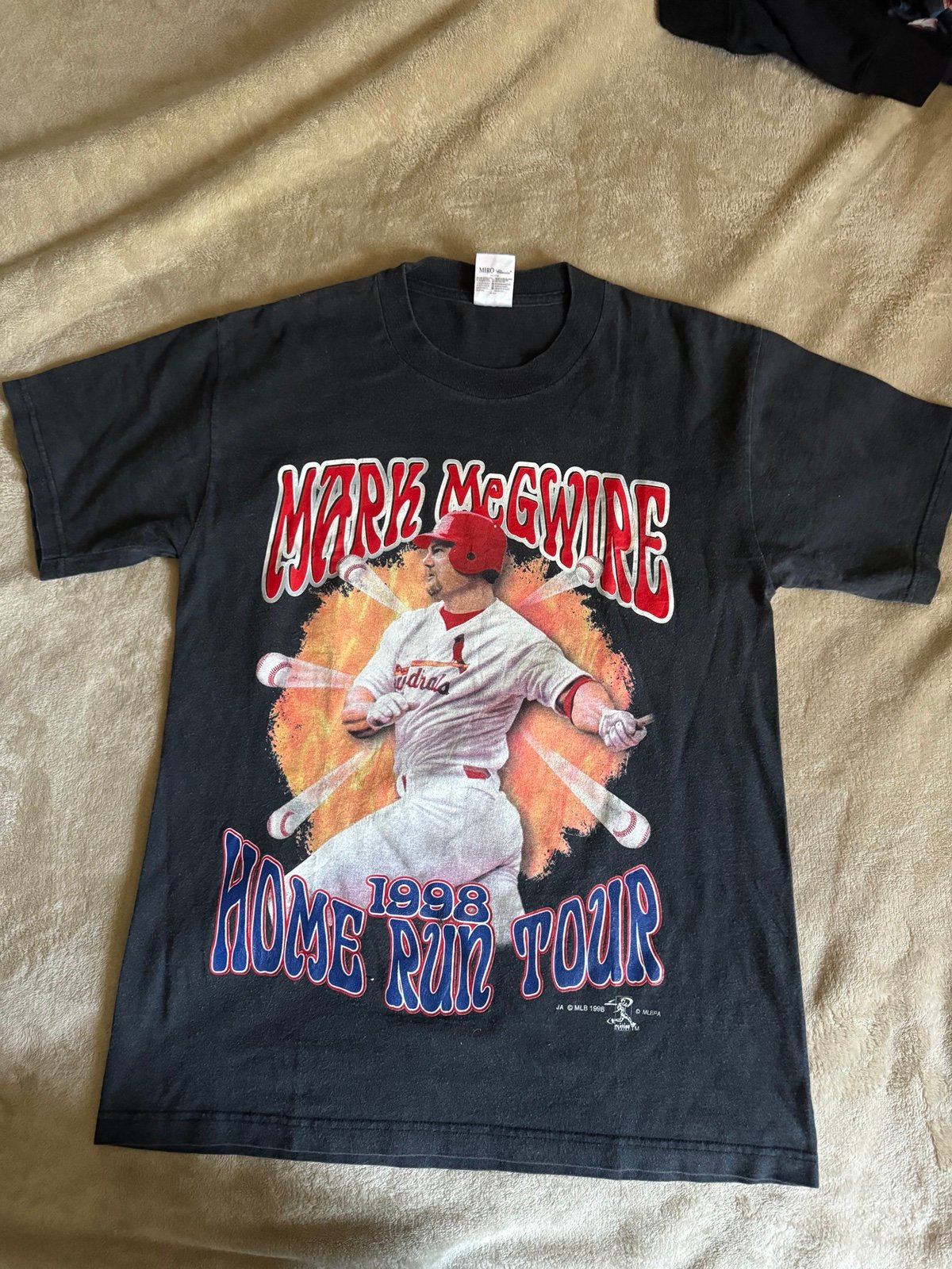 Vintage St Louis Cardinals Mark McGwire 1998 Home Run Tour T-Shirt - Size M