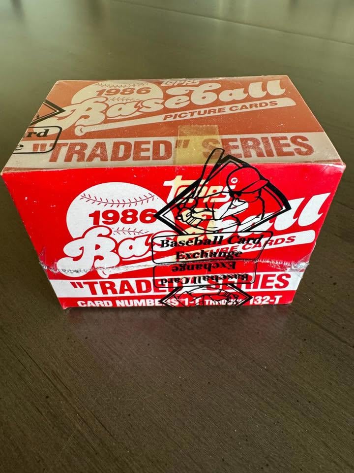 1986 Topps Baseball Traded Set BBCE Sealed BO, Bonds, Canseco, Clark RCs
