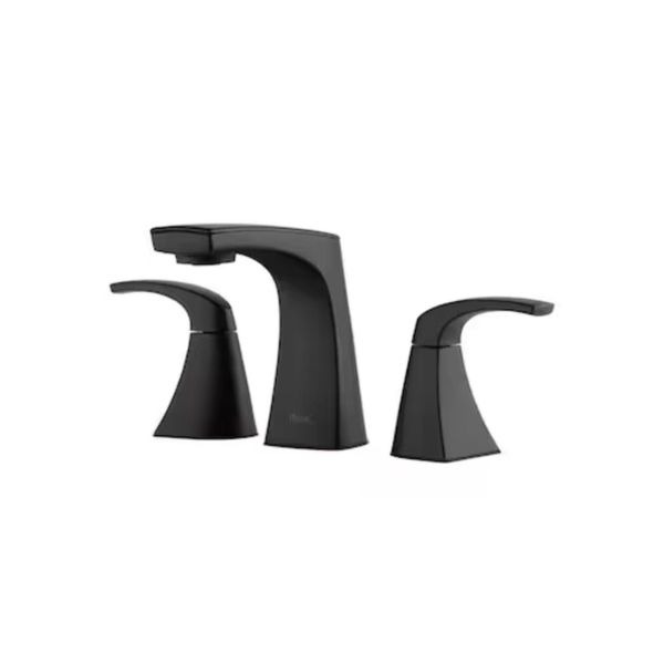 Pfister Karci Bathroom Sink Faucet, 2-Handle, Matte Black Finish