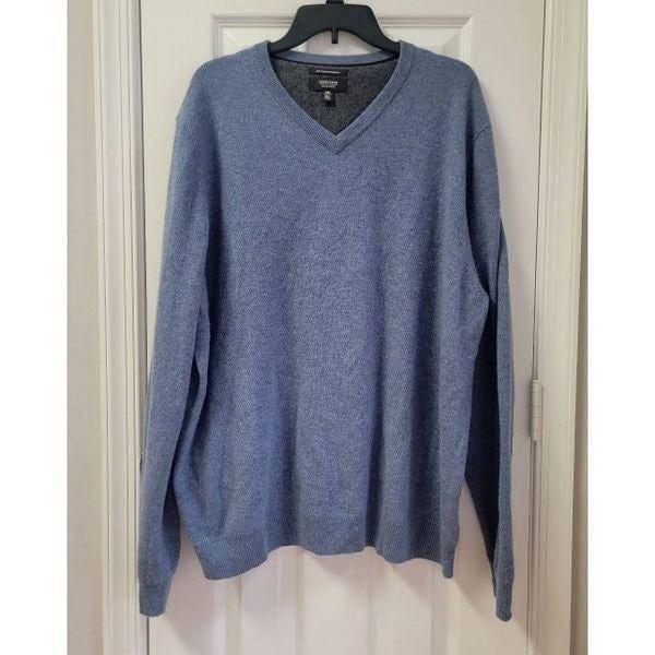 Nordstrom Mens V-Neck Cashmere Sweater XXL