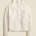 NWT J. Crew Women's Ivory Turtleneck Sweater Size S Bouclé Yarn Cozy Winter