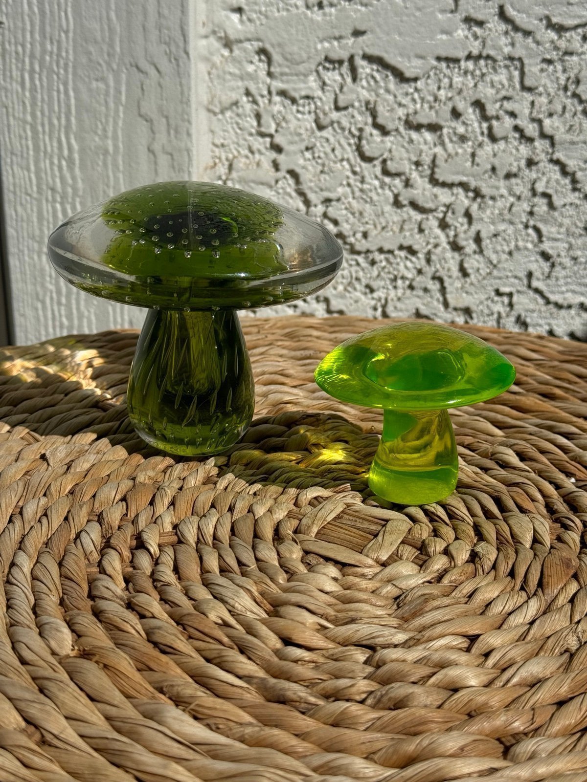 Viking Glass Controlled Bubble Mushroom Green Only