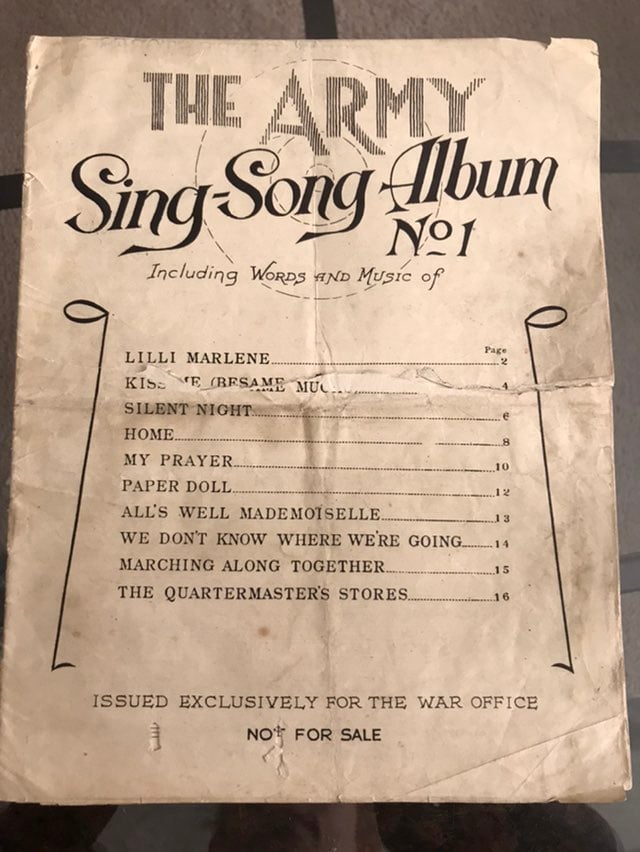 1941 piano vocal - The Army Sing-Song Album No. 1
