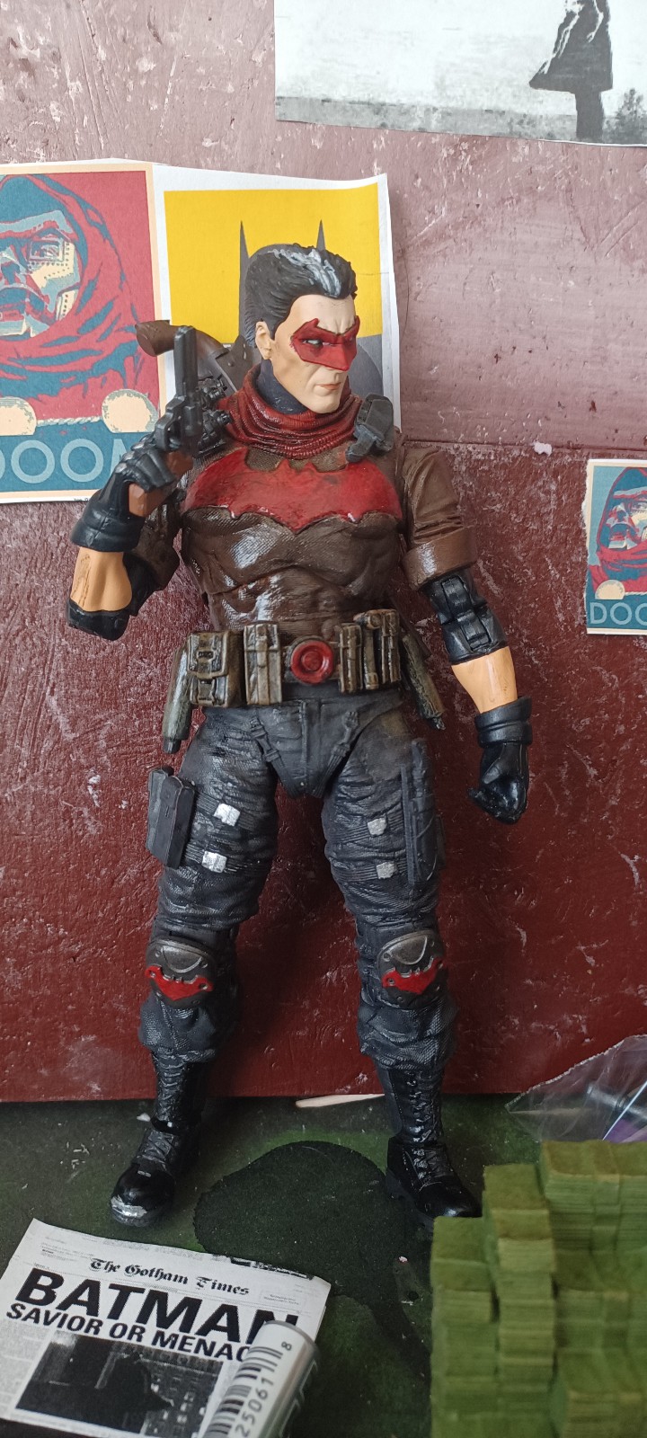 Custom mcfarlane red hood jason todd figure