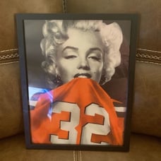 Marilyn Monroe and Cleaveland Browns Wall Art
