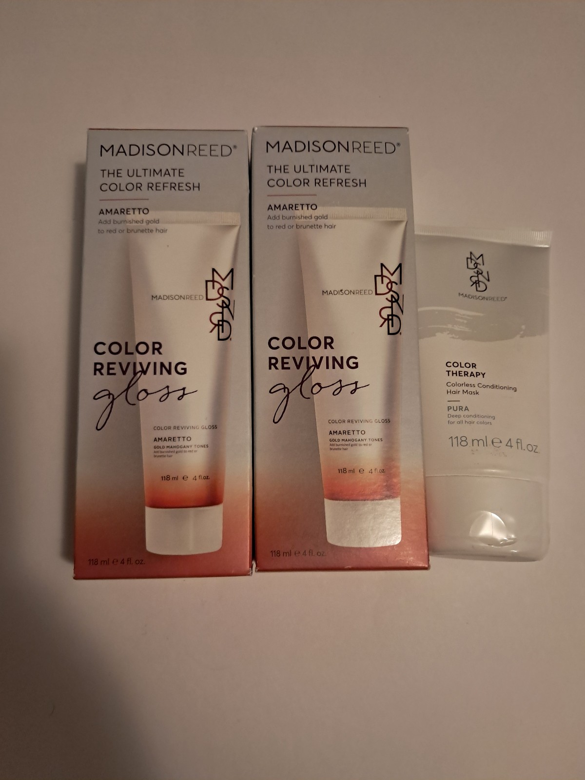 Madison Reed Color Reviving Gloss in Amaretto x2 and Color Therapy Hair Mask New