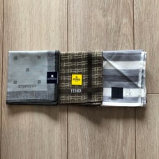 Brand New ♦ Fendi & Givenchy & Calvin Klein Men's Handkerchief 3-Piece Set