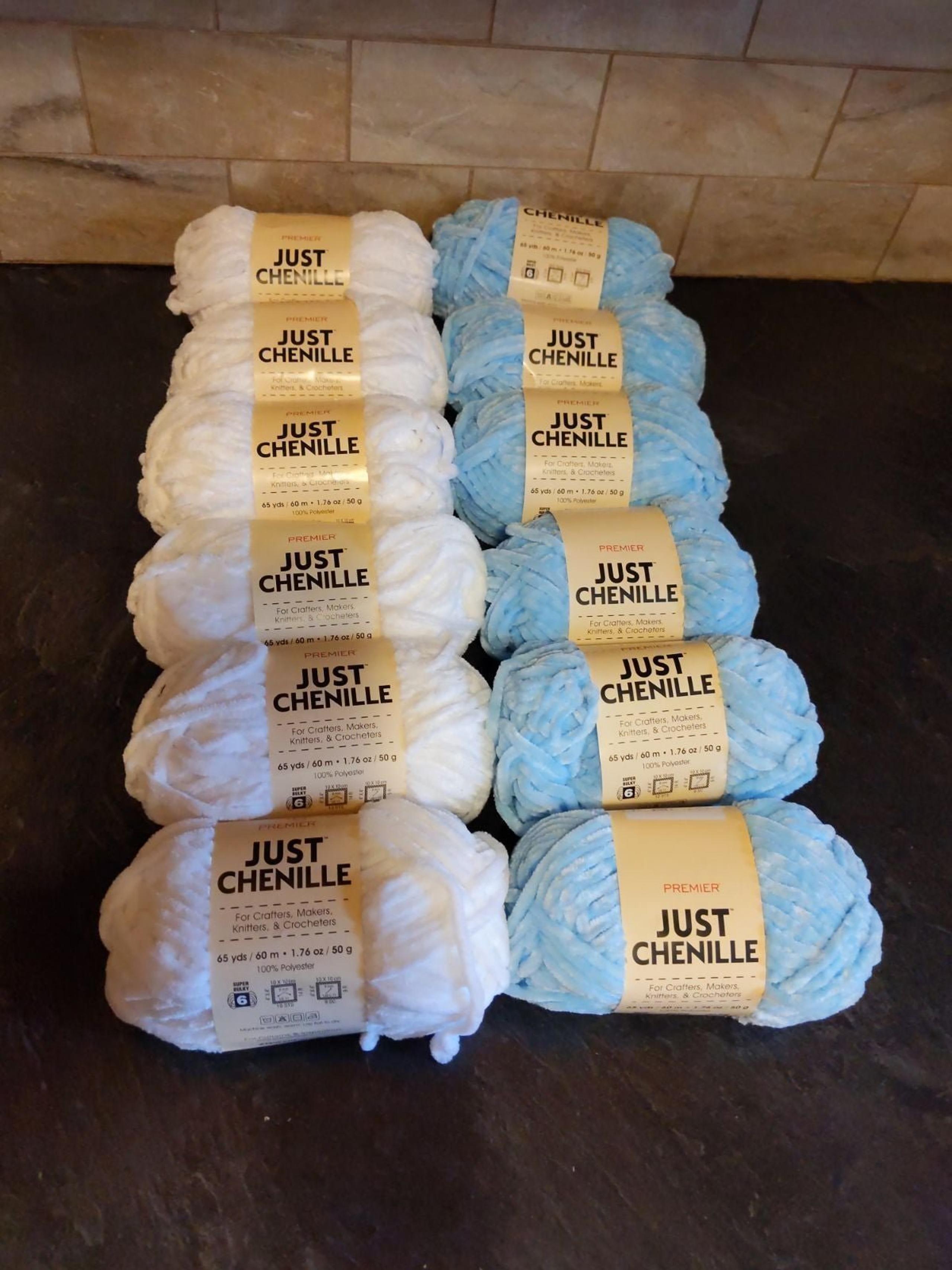 12 PREMIER YARNS JUST CHENILLE CHUNKY YARN