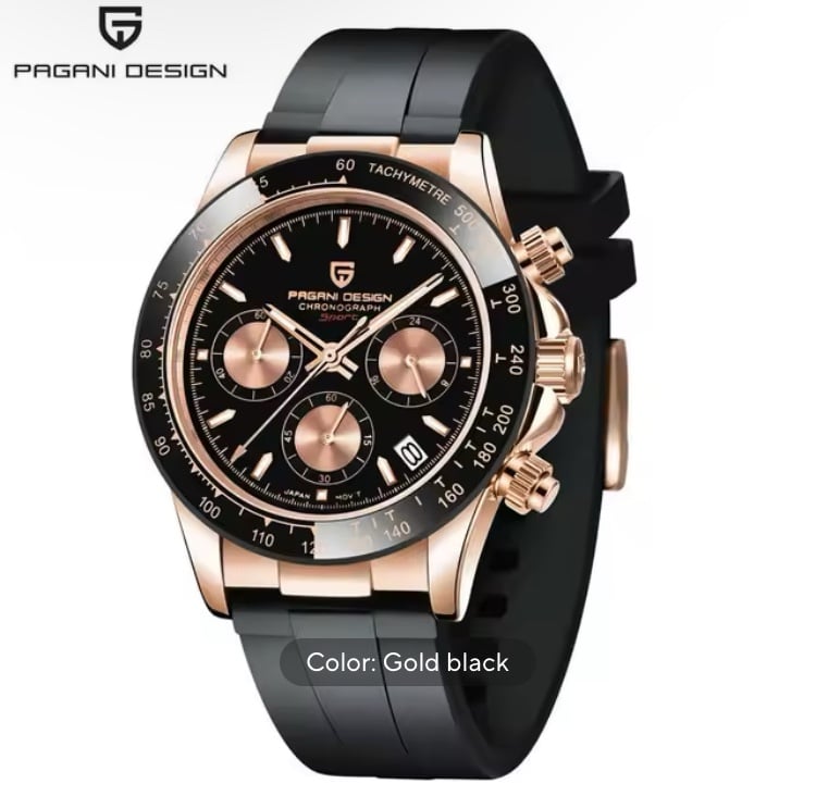 Brand new black/gold pagani design watch