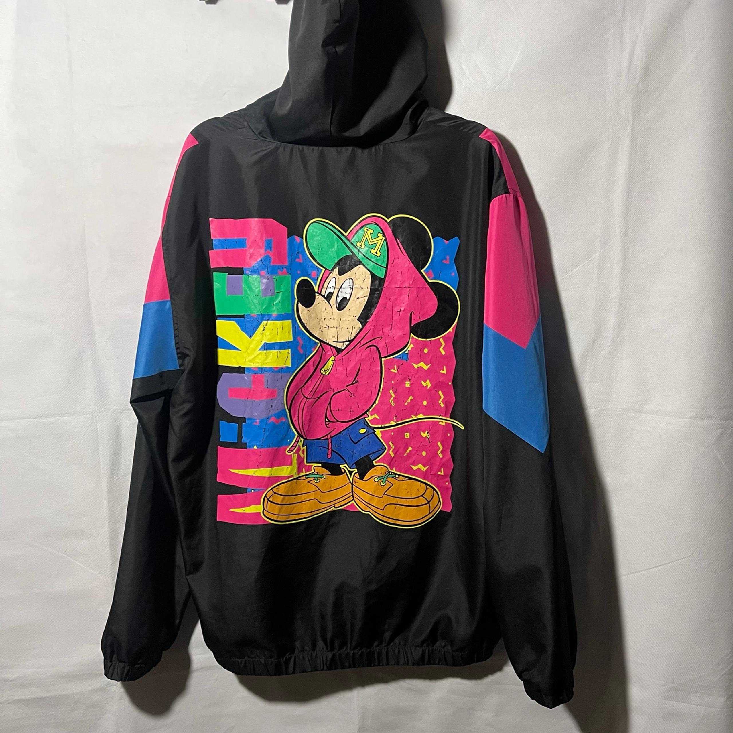 Disney Mickey Mouse Vintage Pullover Windbreaker Jacket XL