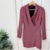 Zara Woman’s Houndstooth Blazer Dress Pink and Black