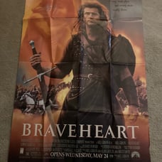 Mel Gibson Signed Braveheart Poster