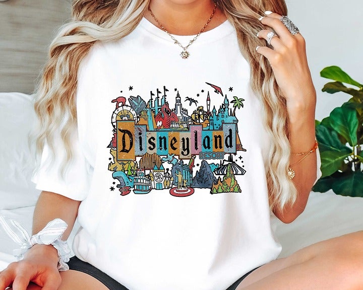 Comfort Colorsr Retro Disney Resort Shirt WDW 2023 Souvenir Vintage Disneyland P