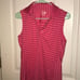 Puma pink striped golf polo XS