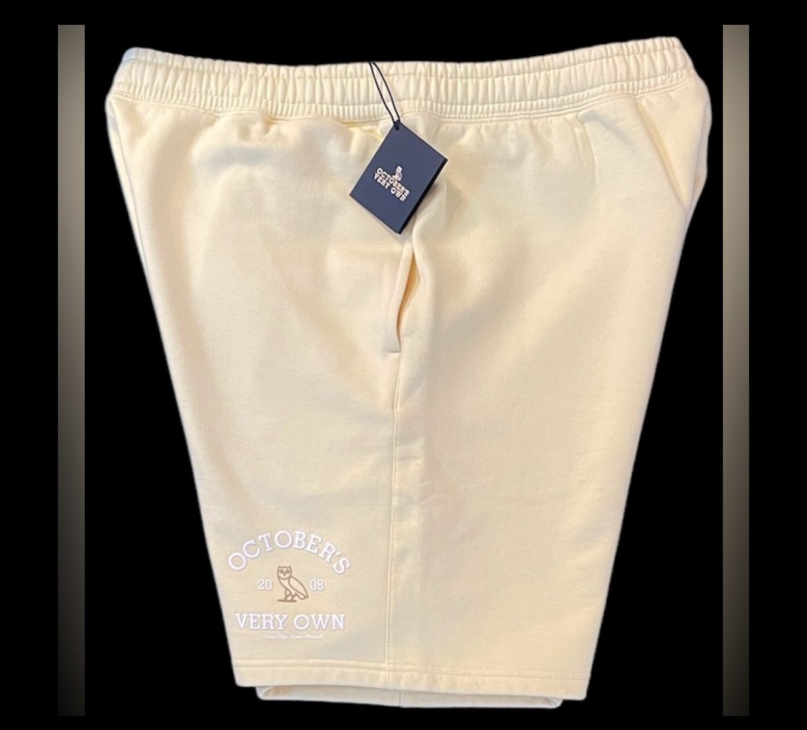 OVO October's Very Own Shorts Men's Yellow XL Elastic Waist Athletic Casual New