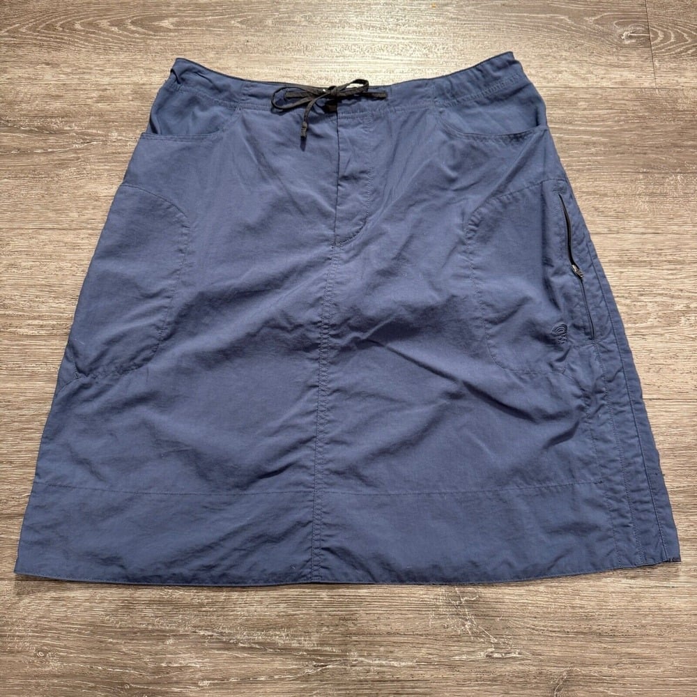 Mountain Hardwear Skirt Womens 10 Blue Nylon Hiking Outdoor Cargo Adult Gorpcore