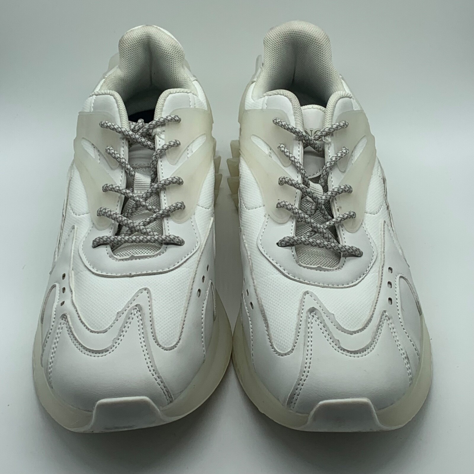 MAZINO PRISM-007 LOW TOP SNEAKERS WHITE SIZE 10