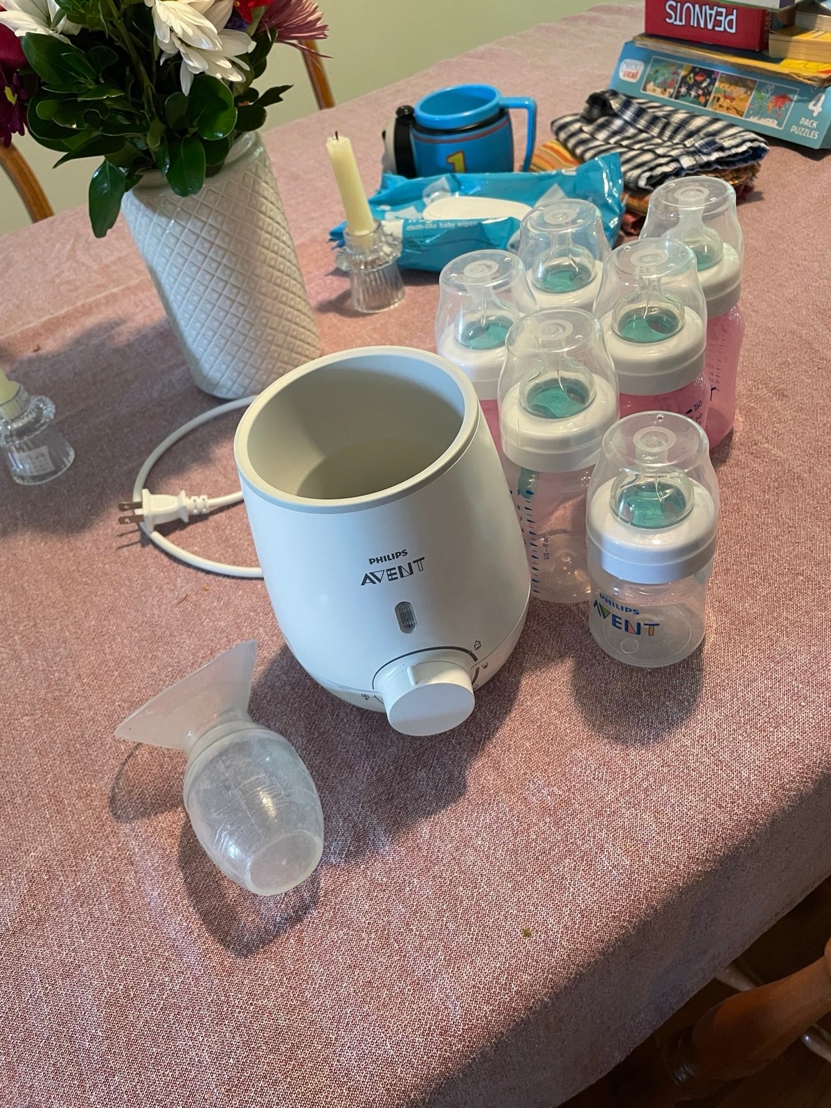 Baby bottle and bottle warmer bundle