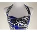 Trina Turk blue white halter bustier