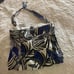 Trina Turk blue white halter bustier