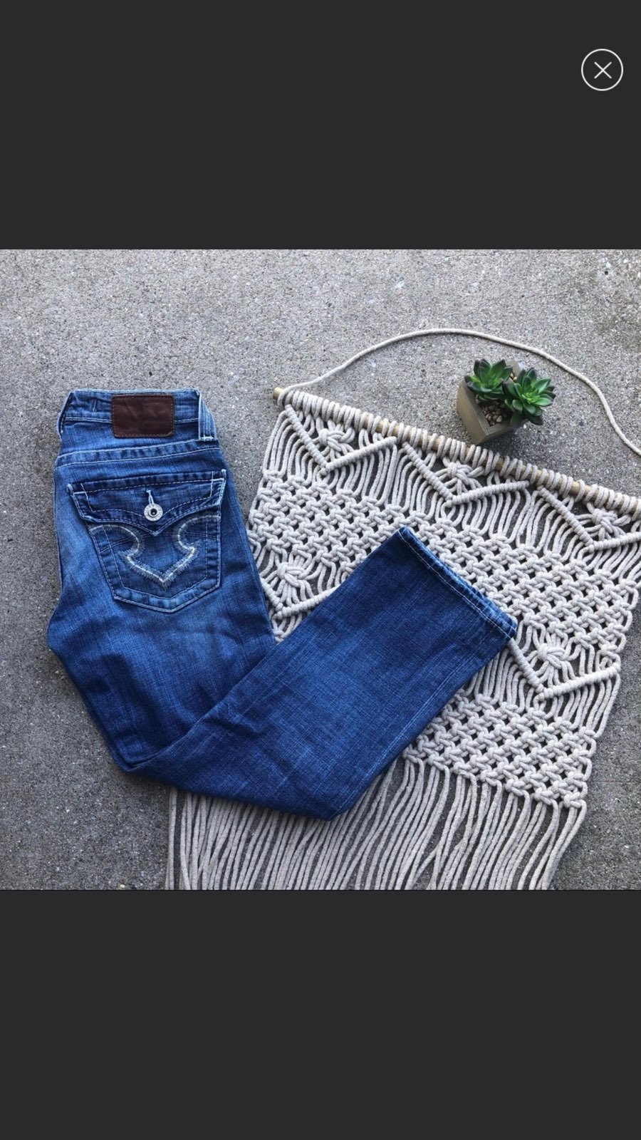 Big Star Remy Low Rise Jeans Size 25 Crop Cropped Denim