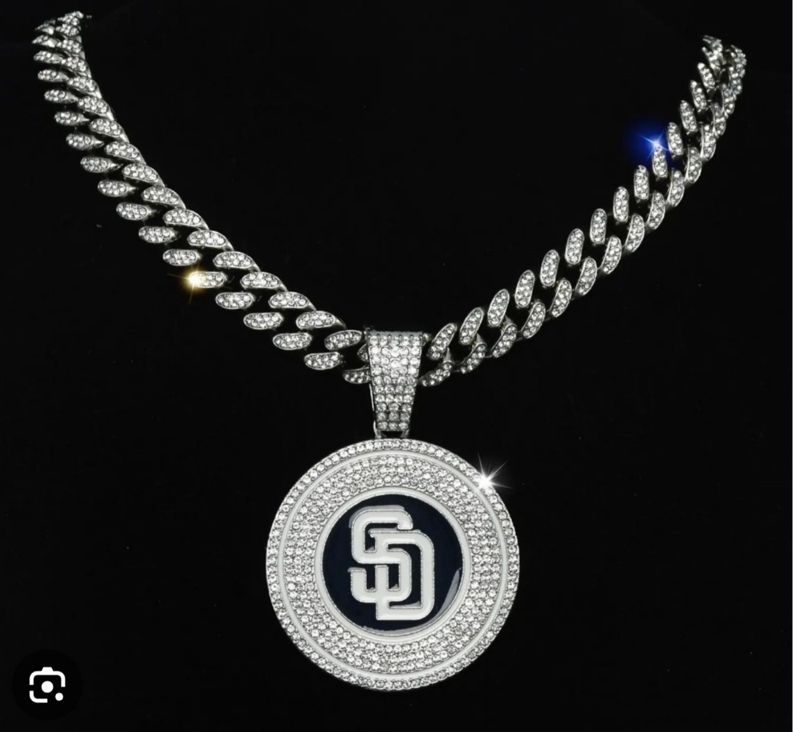 20 San Diego Padres team Iced Cuban Chain Necklace see all teams sold separate