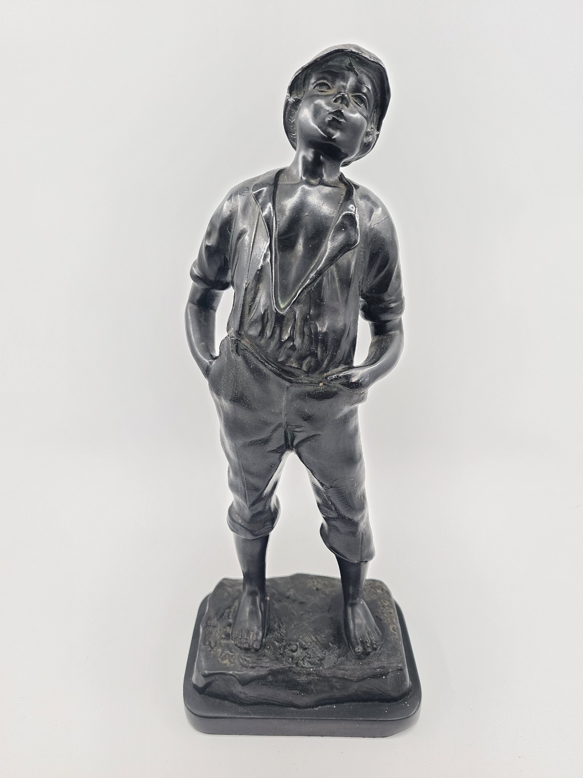 Aged Spelter Statue of the Whistling Boy
